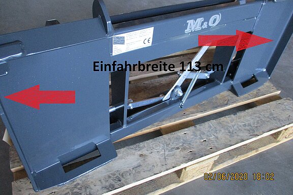 Radlader auf Euro - cat-platte